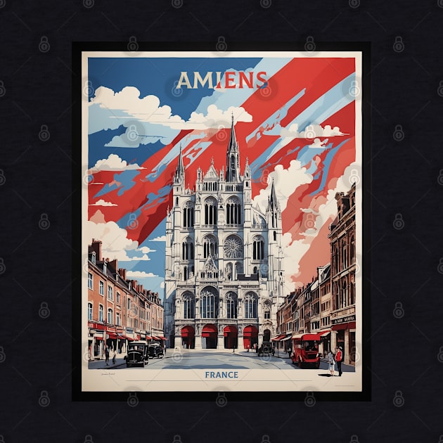 Amiens France Vintage Poster Tourism by TravelersGems